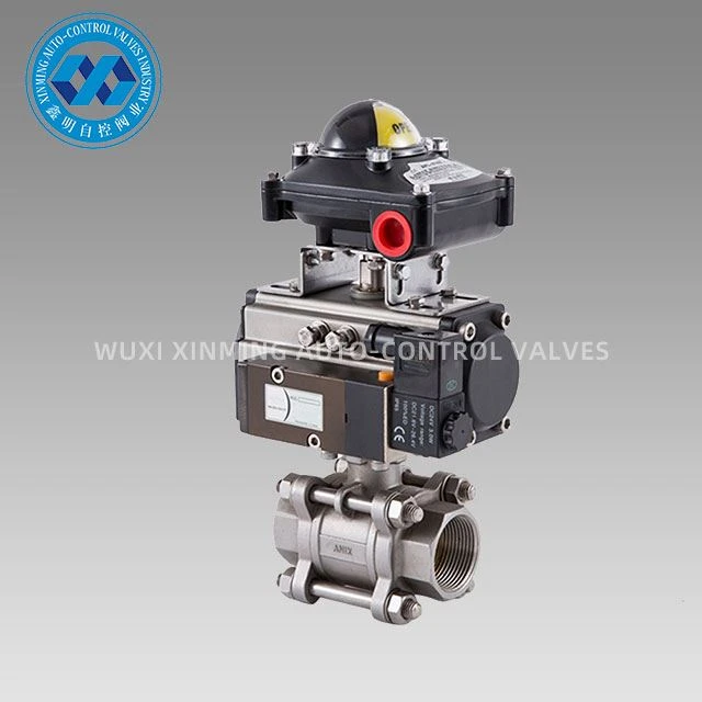 Van bi thép không gỉ 3PC khí nén
