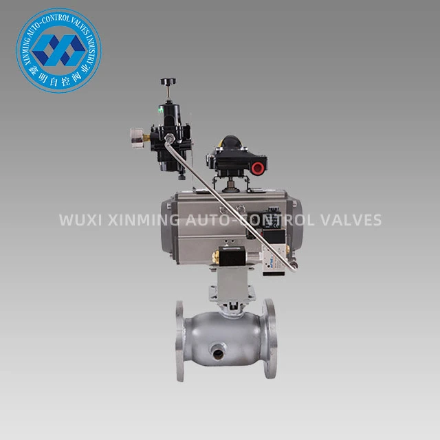 Van bi mặt bích thiết bị truyền động khí nén