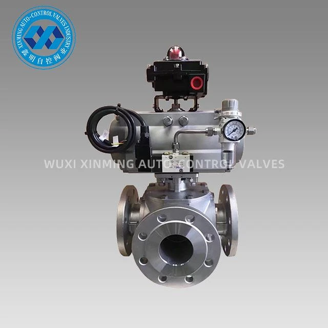 Van bi 3 chiều bằng thép không gỉ khí nén