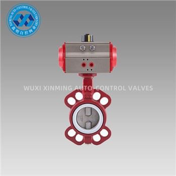 Van bướm wafer sắt dễ uốn thiết bị truyền động Penumatic