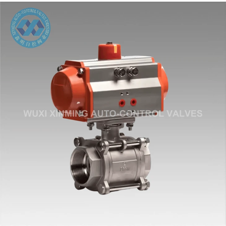ISO tiêu chuẩn nhân hành hành động bằng thép không gỉ Van truyền động khí nén