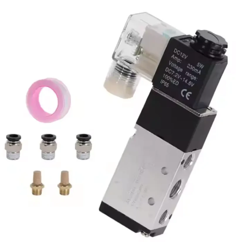 Van điện từ khí nén 5 cách 2- điều khiển vị trí Air 12V 24V