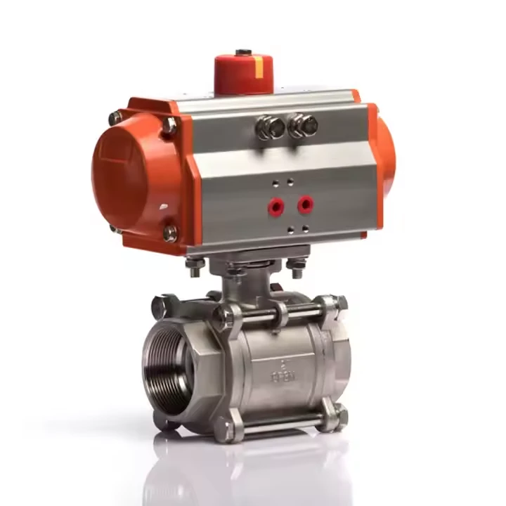 Van bóng sợi khí nén chất lượng cao với bộ hành động tứ quý để điều khiển dòng chảy tự động