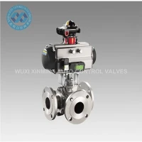 Van bóng mặt bích khí nén 3