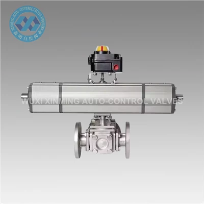 Bộ truyền động khí nén ba vị trí để điều chỉnh dòng chảy chính xác