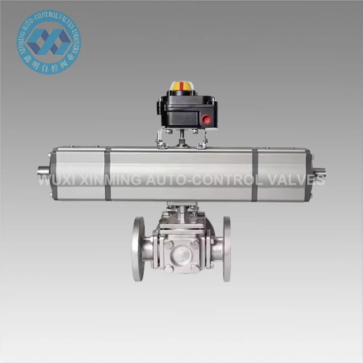 Bộ truyền động khí nén ba vị trí để điều chỉnh dòng chảy chính xác
